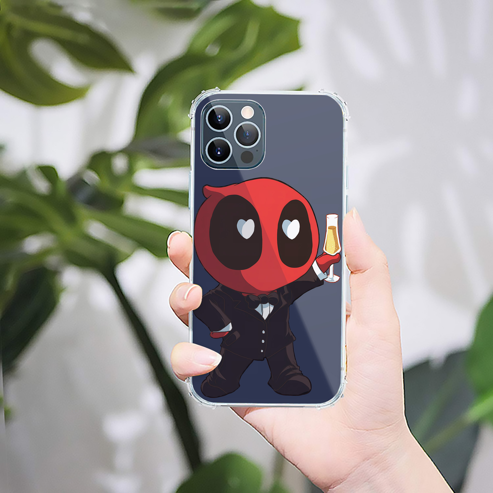 （画像用） Deadpool デッドプール 【iPhone 12シリーズ対応】透明スマホケース（クリアソフトケース）
